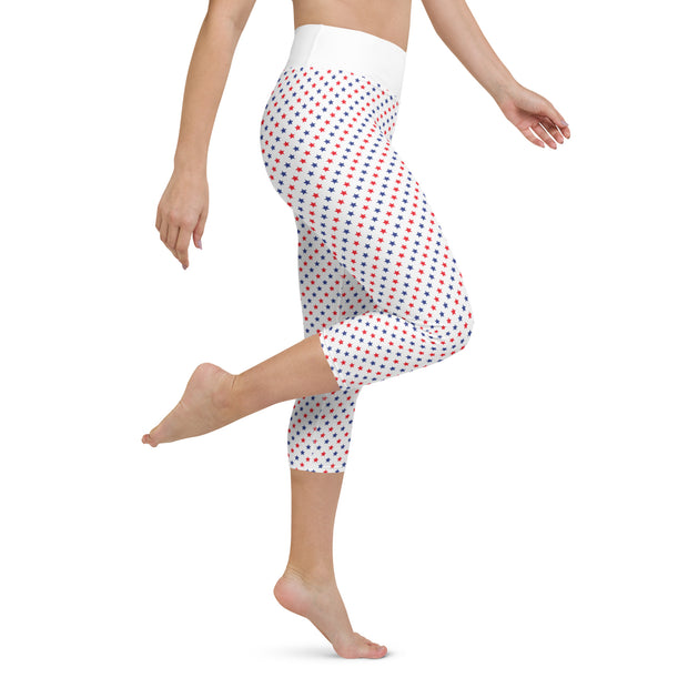 Trump '24 Patriotic Yoga Capri Leggings