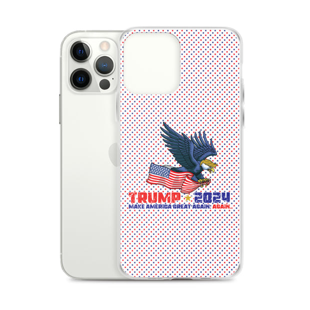 Trump '24 Eagle Clear Case for iPhone®