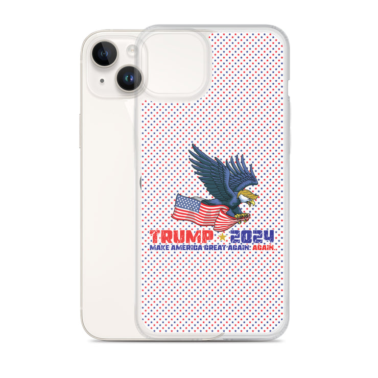 Trump '24 Eagle Clear Case for iPhone®