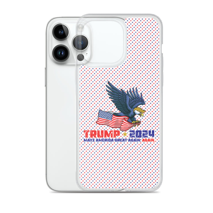 Trump '24 Eagle Clear Case for iPhone®