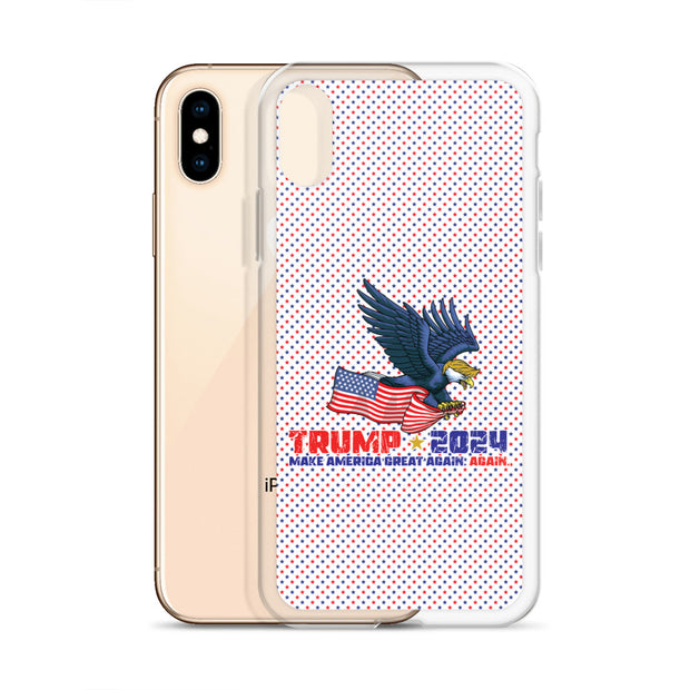 Trump '24 Eagle Clear Case for iPhone®