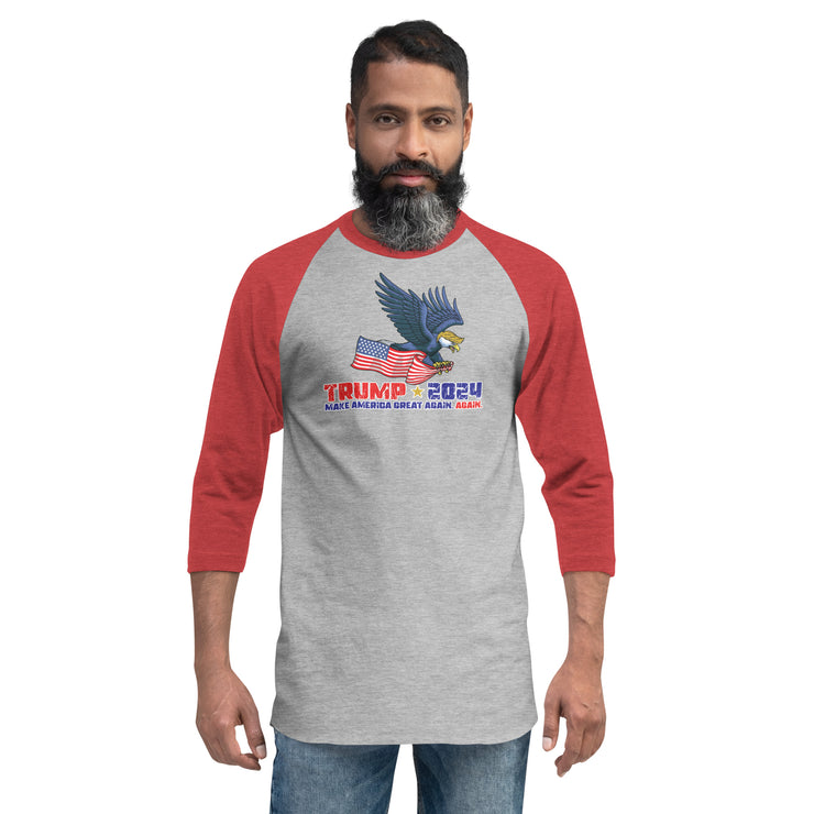 Trump '24 Eagle 3/4 Sleeve Raglan Shirt