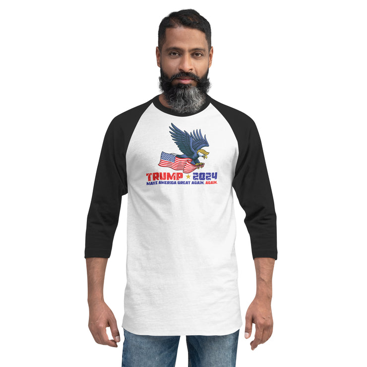 Trump '24 Eagle 3/4 Sleeve Raglan Shirt