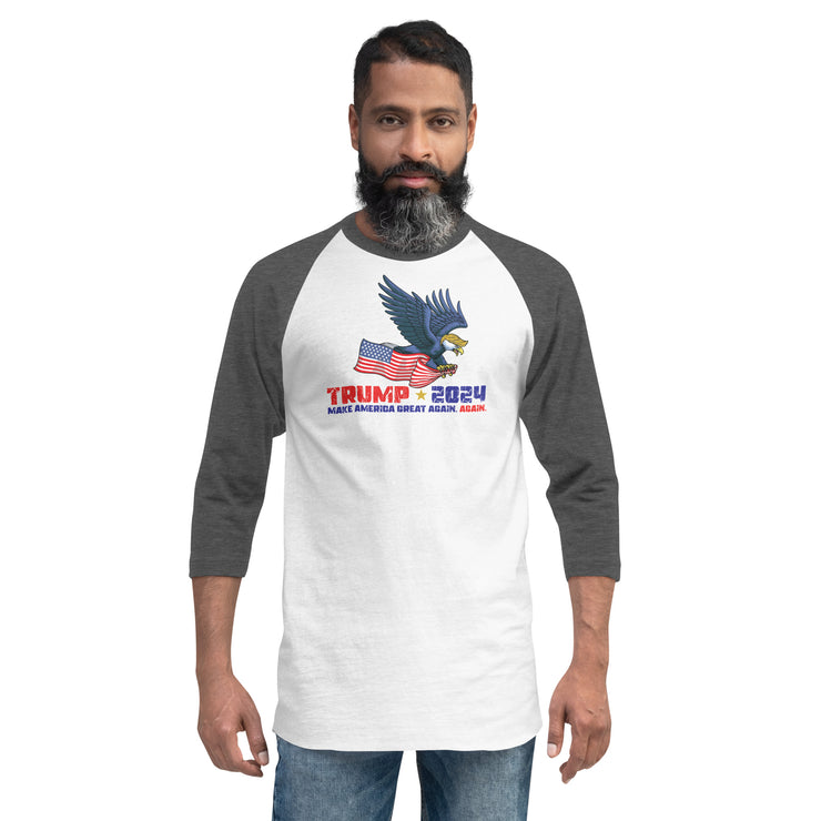 Trump '24 Eagle 3/4 Sleeve Raglan Shirt