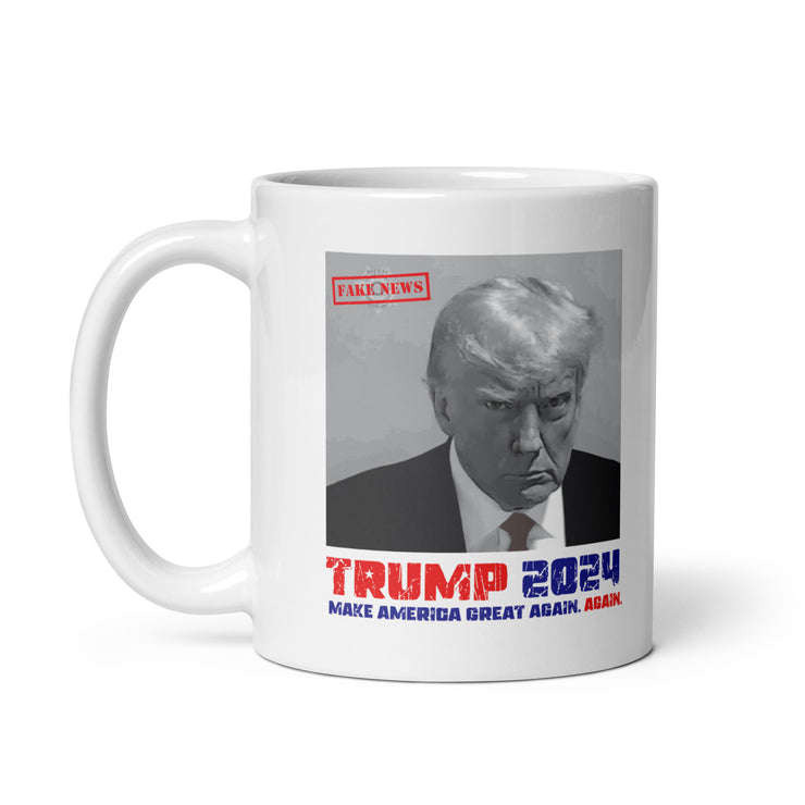 Trump Fake News Mugshot Mug