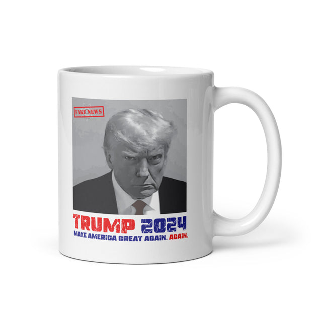 Trump Fake News Mugshot Mug