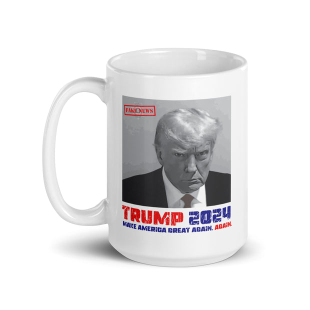 Trump Fake News Mugshot Mug