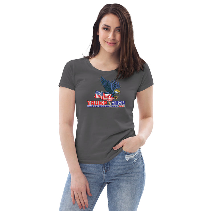 Trump '24 Eagle Women's Fitted Eco T-Shirt