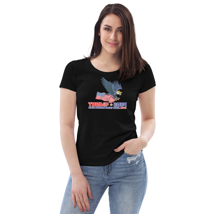 Trump '24 Eagle Women's Fitted Eco T-Shirt