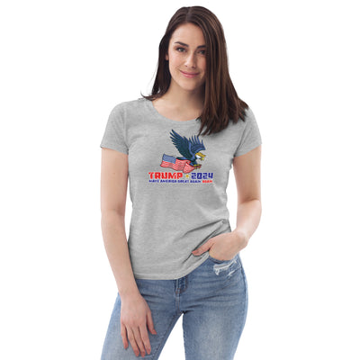 Trump '24 Eagle Women's Fitted Eco T-Shirt