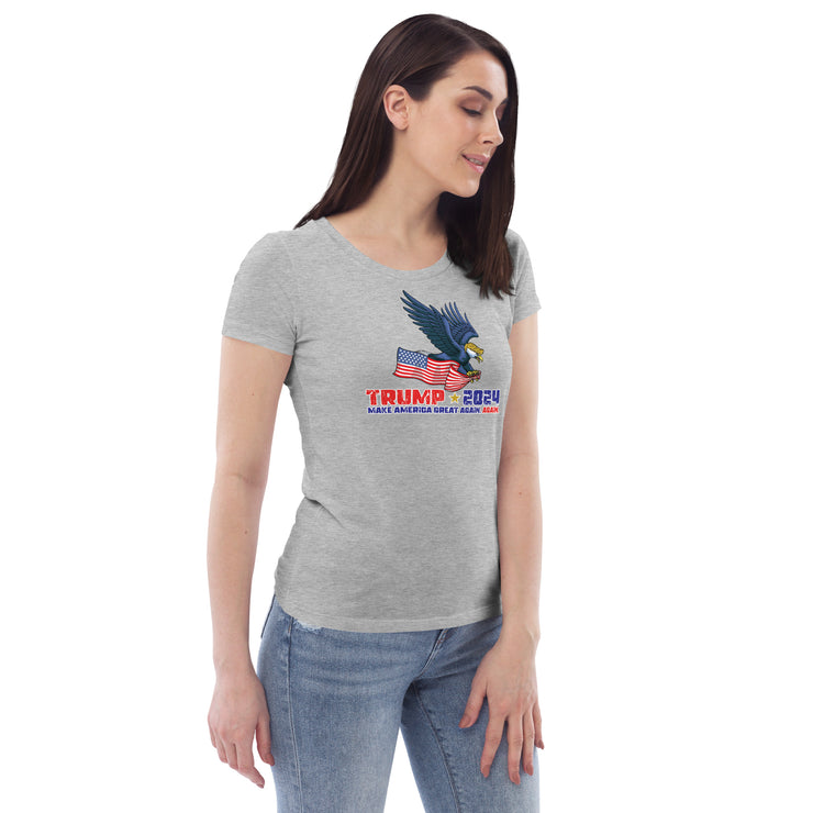 Trump '24 Eagle Women's Fitted Eco T-Shirt