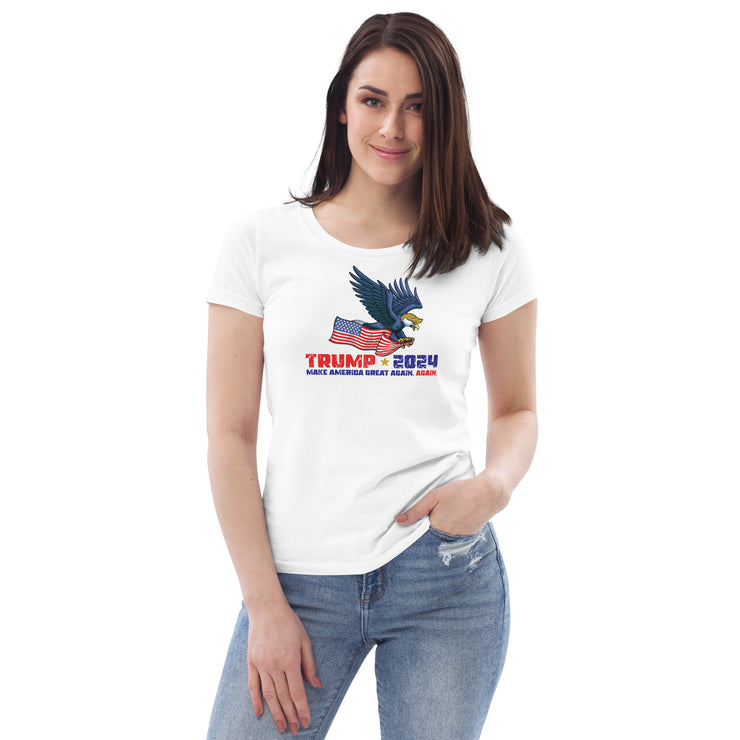 Trump '24 Eagle Women's Fitted Eco T-Shirt