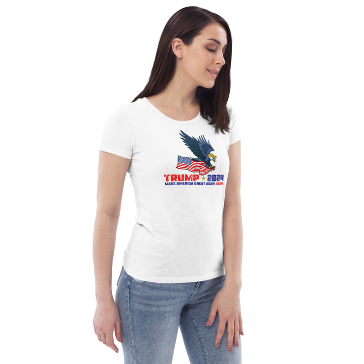 Trump '24 Eagle Women's Fitted Eco T-Shirt